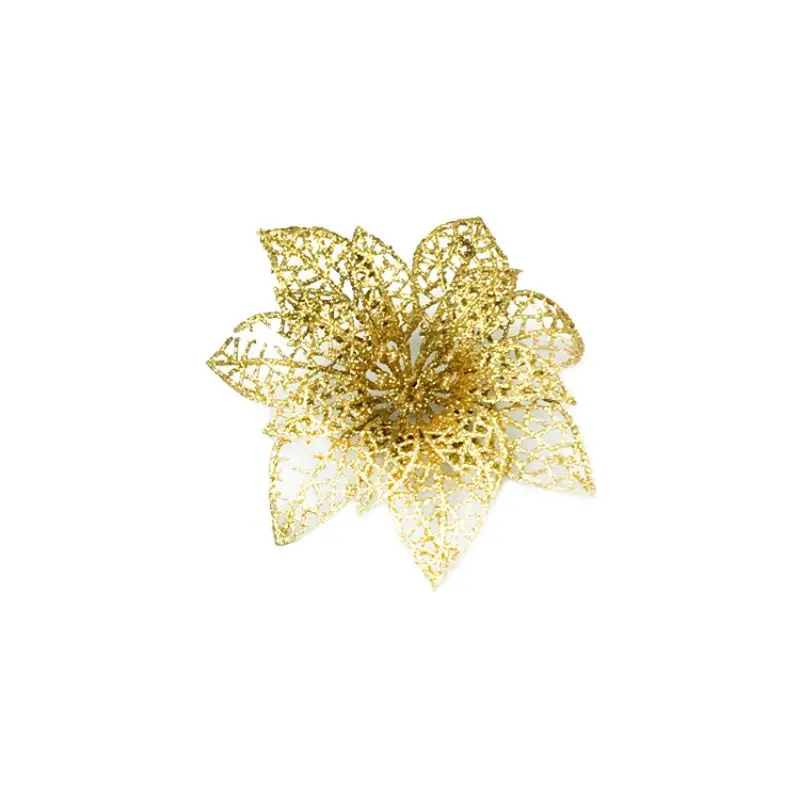 Attractive Christmas Ornament For Xmas Tree Accessories Beautiful Sunflower New Year Hanging Decorative Glitter