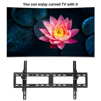 

Large Curved TV Stand Television Wall Bracket Mount Tilt Strong Bearing Capacity For 26-75 inch Universal Metal TV Holder