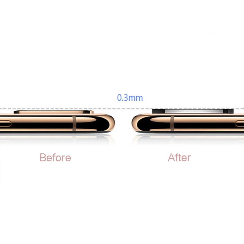 Bakeey чехол для камеры, применимый для iPhone X XS, максимальная смена секунд для iPhone11 PRO MAX наклейка на рассеиватель, модифицированный чехол из титанового сплава