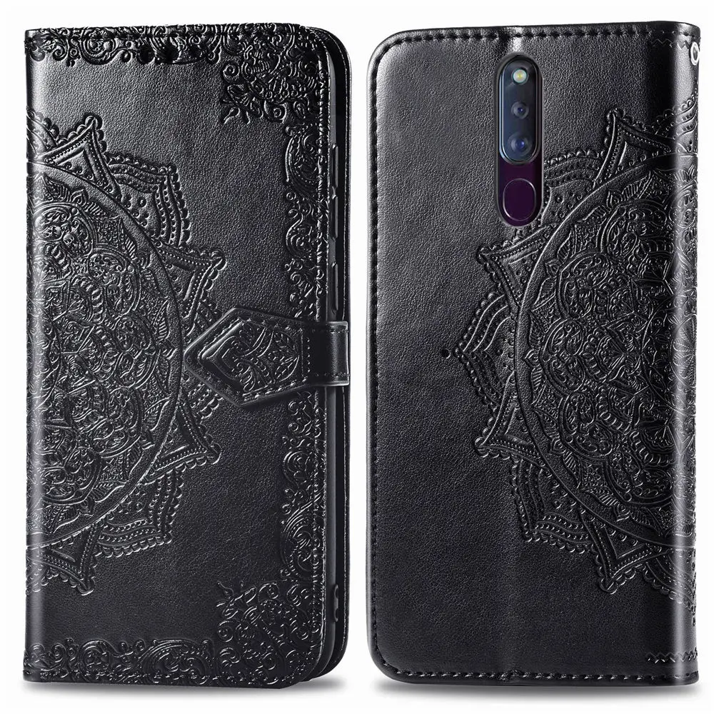 Кожаный чехол-книжка чехол для Oppo F5 F7 F9 F11 Pro A1 A1K A11X A3 A3S AX5 AX5S AX7 A7X A73 A75 A77 A83 A5 A7 A9 с тиснением и изображением бумажник чехол