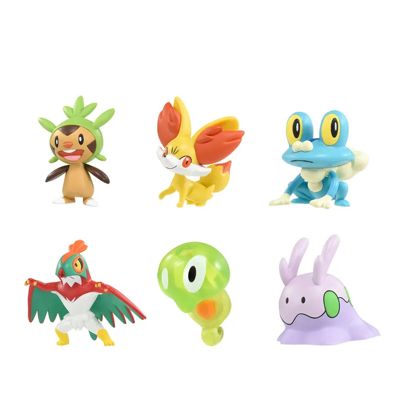 TAKARA TOMY Genuine Pokemon MC Chespin Fennekin Froakie Hawlucha Squishy Cute Action Figure Model Toys | Игрушки и хобби