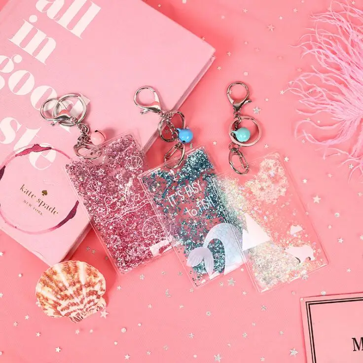 Новинка 1 шт. Kawaii Bling Shining ID держатель для карт брелок автобус Кредитные банковские карты защитный чехол школьные офисные канцелярские принадлежности