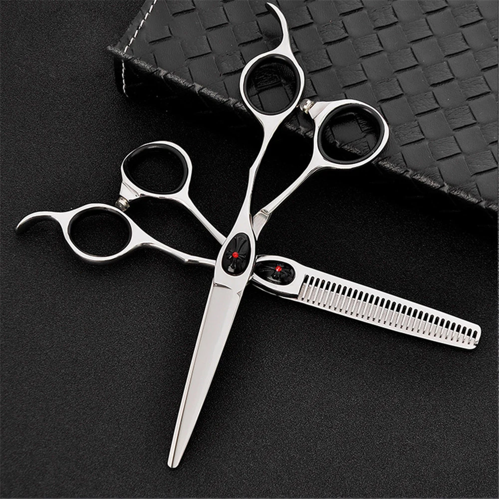 GOZLILI Japan Original 440CR Stainless Steel 6.0inch Hair Scissors Professional Hair Cutting Scissors Store  Salon Scissor Shear (6)