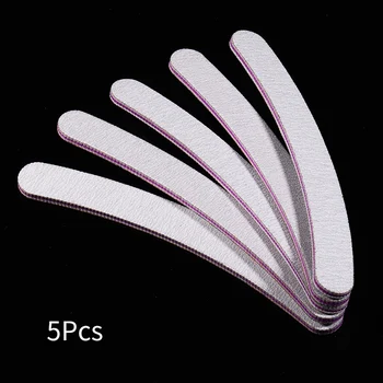 

5 pcs Grey Form Nail File Sanding Buffers For UV Gel Professional Nail File Buffer Block Polish Pedicure Nail Art Tool