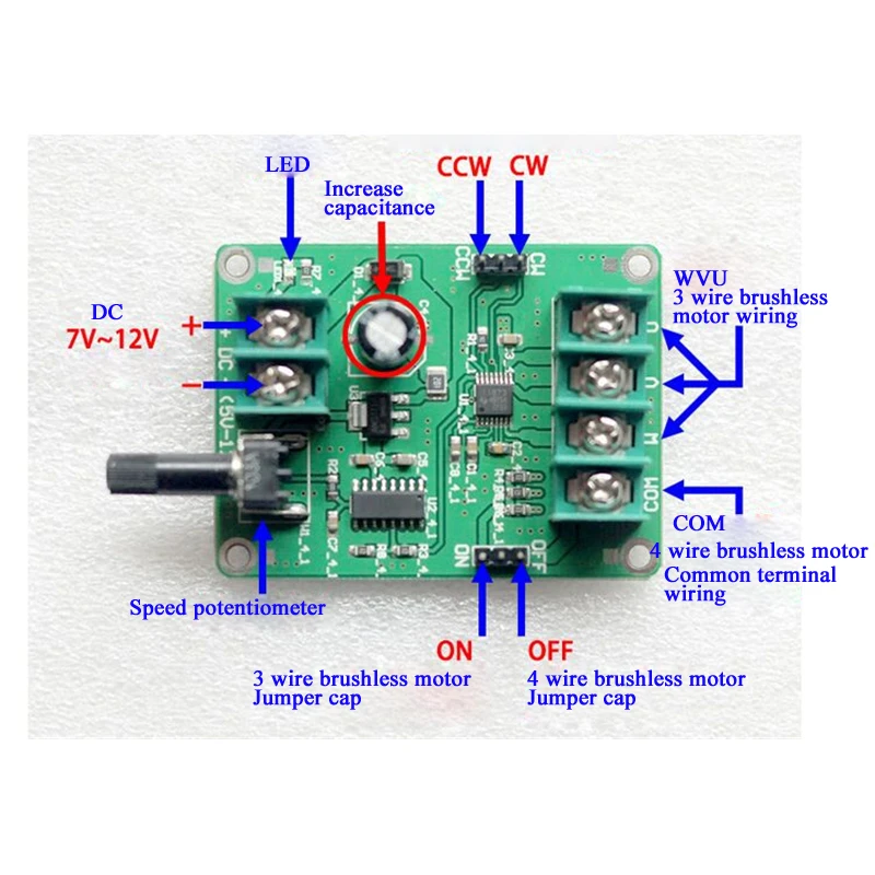 9v-12v Dc Brushless Motor Drive Disc Maxmartt Drive Hard Drive Motor Controller Line 3 or 4 Wires without hall electrostatic bag) 9v-12v Dc Brushless Motor Drive Disc Maxmartt Drive Hard Drive Motor Controller Line 3 or 4 Wires without hall electrostatic bag)