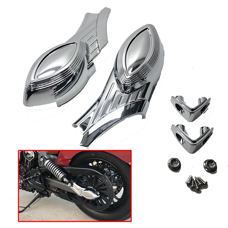 1 пара задних крышек мотоцикла маятника Болт оси чехол подходит для индийских