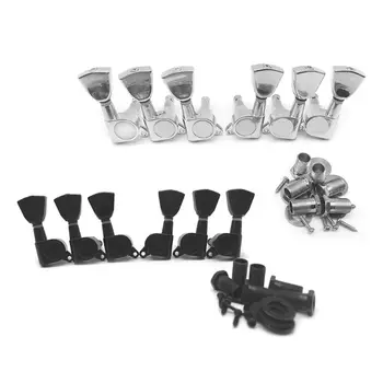 

6Pcs/set Fully Enclosed Electric Acoustic Guitar String Knob Tuning Pegs 3L+3R NEW