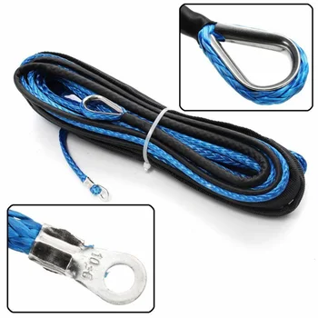 

Line Cable Winch Rope 5mmx15m For ATV UTV Towing Replacement Accessories Reliable