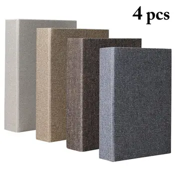 

4pcs Creative Decorative Simulation Book Fashion False Book Fake Book Table Ornament For Study Room Home Decor Supplies
