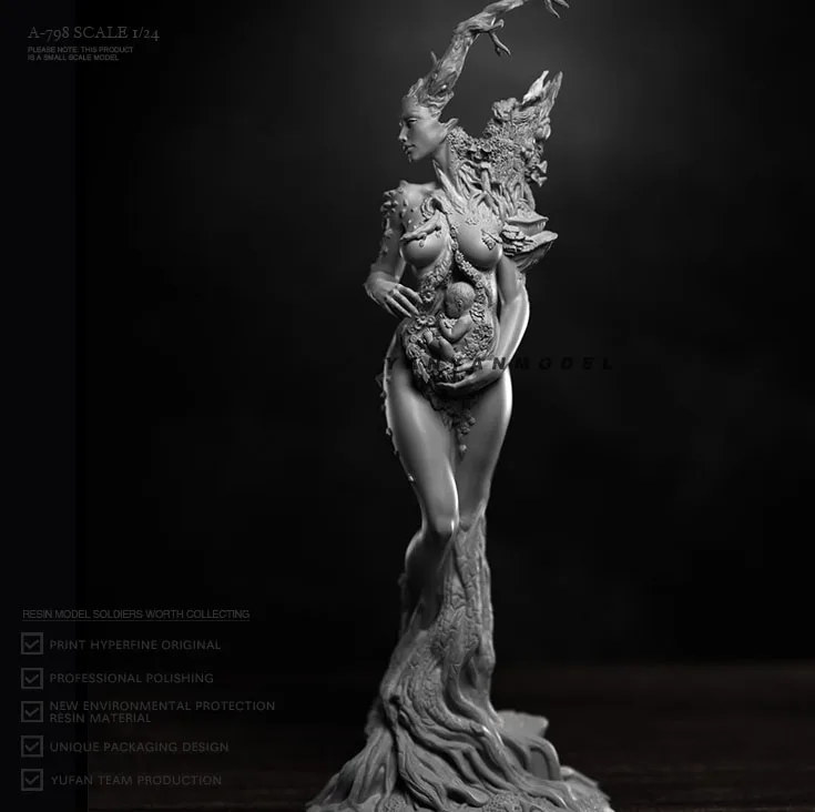 1/24 Resin Model Kits Diy Figure Beauty Selfassembled A798 Model