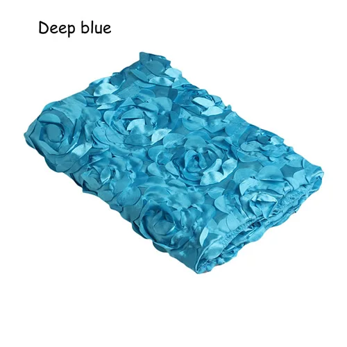 Deep blue Новорожденный реквизит для фотосессии коврик для детской фотосъемки 3D Роза цветок фон одеяло Новинка - Цвет: Deep blue