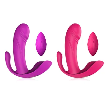 

Invisible Wearable Butterfly Vibrating Panties,Wireless Remote Control 12 Speeds Vibrstion Massager for Women's Pleasure Toys