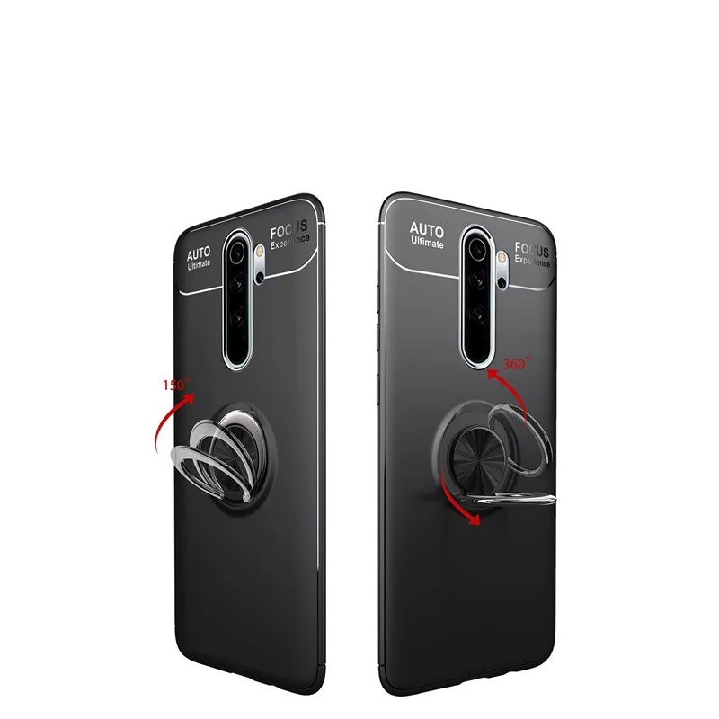 Для Xiaomi Redmi Note 8 Pro чехол Роскошный прозрачный PC+ карбоновое волокно полное защитное кольцо для Redmi Note 8 Note8 чехол Coque