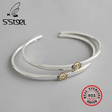 S'STEEL браслет для лица серебряные пульсары De Plata De Ley 925 Mujer персонализированные Bijoux Femme браслеты Подарки для женщин