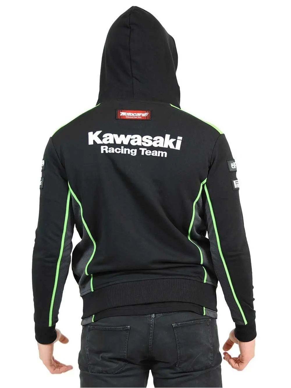 Мужские мотоциклетные кофта с капюшоном &quotKawasaki&quot racing moto для верховой езды