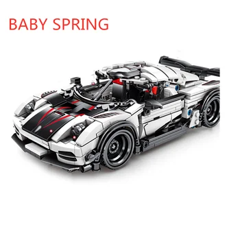 

Koenigsegged sports car kinetic energy boy mechanical assembly small particle simulation racing car building block model toy