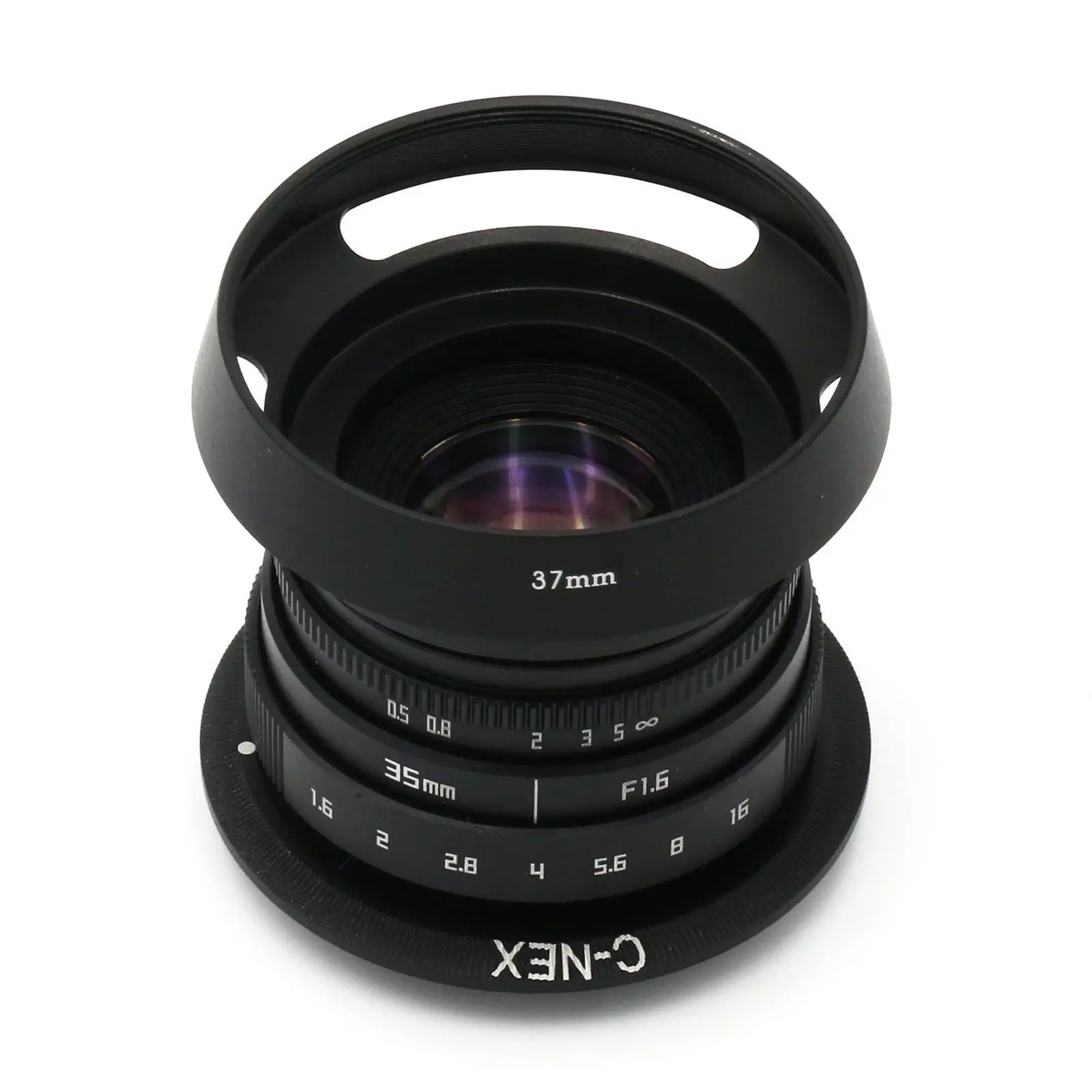 NEW MINI 35mm f/1.6 CCTV II lens for Sony A6000 NEX E-mount camera+C ring NEX+Hood | Электроника