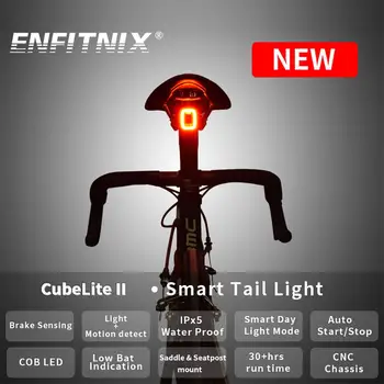 

ENFITNIX CubeLiteII Bike LED Intelligent Rear Light Tail Light Automatic Braking Sensing Road Bike MTB Smart Bicycle Rear Light