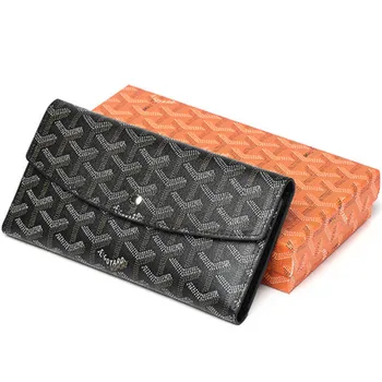 

2020 new simple women's wallet, fashionable multi-function wallet long clutch multi-card bag Dog tooth bag wrist purse wallet