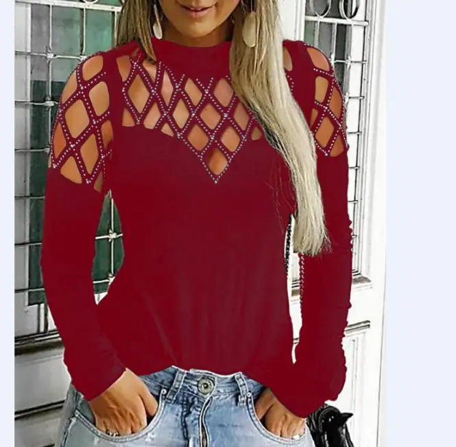 Новая женская футболка с коротким рукавом Sim Fit Женская Весенняя и Осенняя Повседневная рубашка Топ Футболка - Цвет: Красный