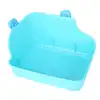 Rabbit Toilet Square Shape Pet Toilet Small Animal Toilet for Rabbit Chinchilla Guinea Pig Cage Hamster Bathroom Small Pet Cage 5