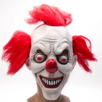 

50pcs/lot Scary Clown Mask Masque Payday Party Halloween Mask For Party Mascara Carnaval Silicone Female Masks Men Masquerade