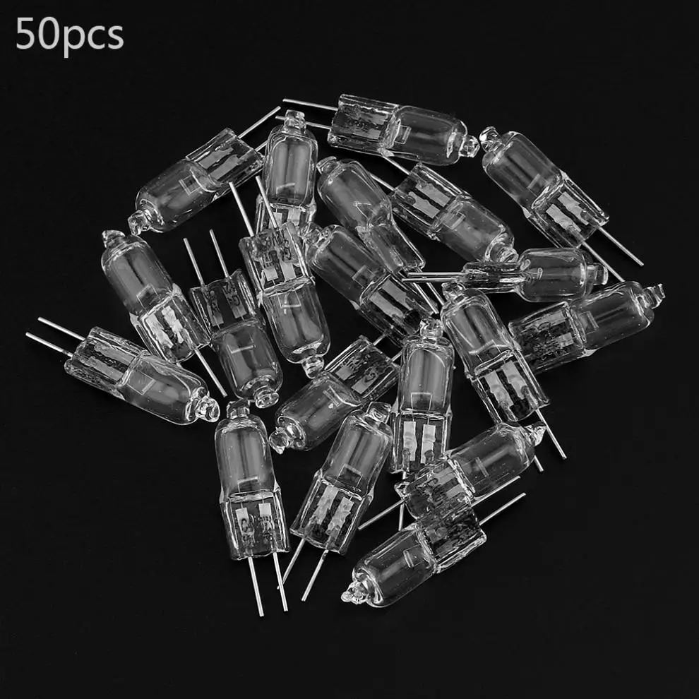 Halogen Lamp 50pcs /lot 12V 20W Light Bulbs Warm White Long Life Capsule Lamps Clear G4 LED bulbs | Лампы и освещение