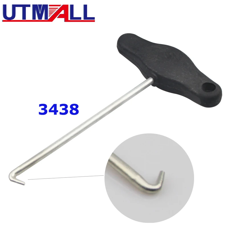 3438 T- Handle Handbrake Pull-out Hook  for VW Audi Removing And Installing Tool DashBoard Trims Removal Tool