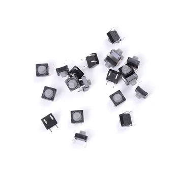 

4PIN Conductive Silicone Soundless Tactile Tact Push Button Micro Switch Self-reset 20pcs/lot 8x8x5MM