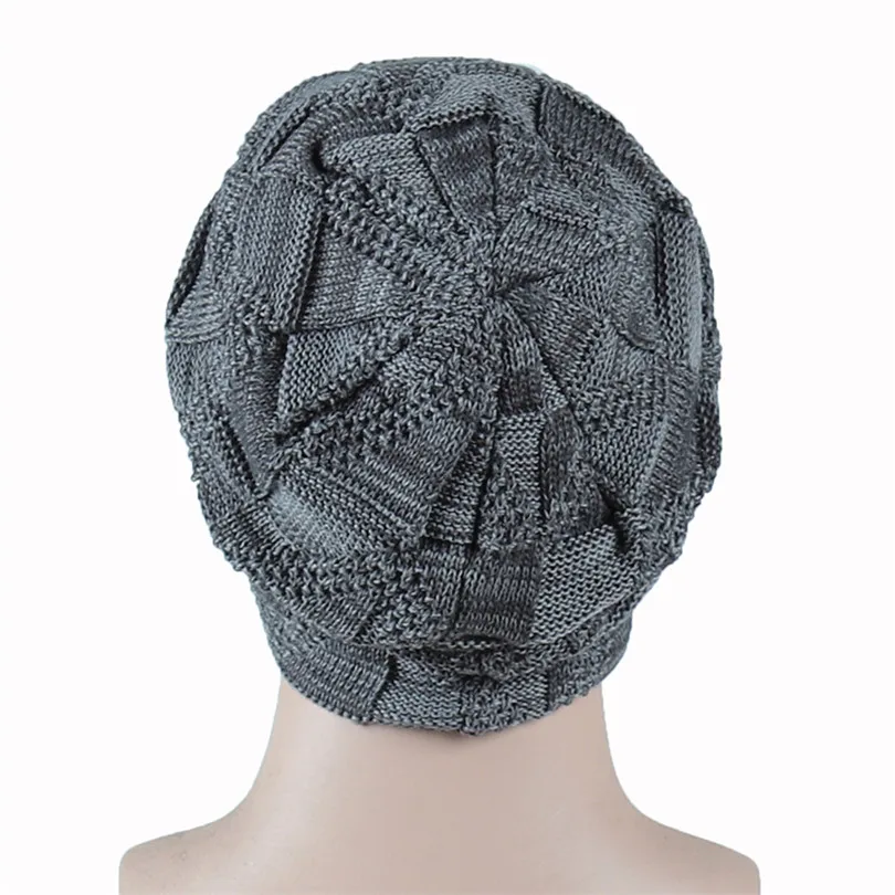 Модные зимние вязаные шапки Skullies, вязаные шапочки шерстяные, сохраняющие тепло, мужские шапки, одноцветные, плотные шапочки, головные уборы, аксессуары