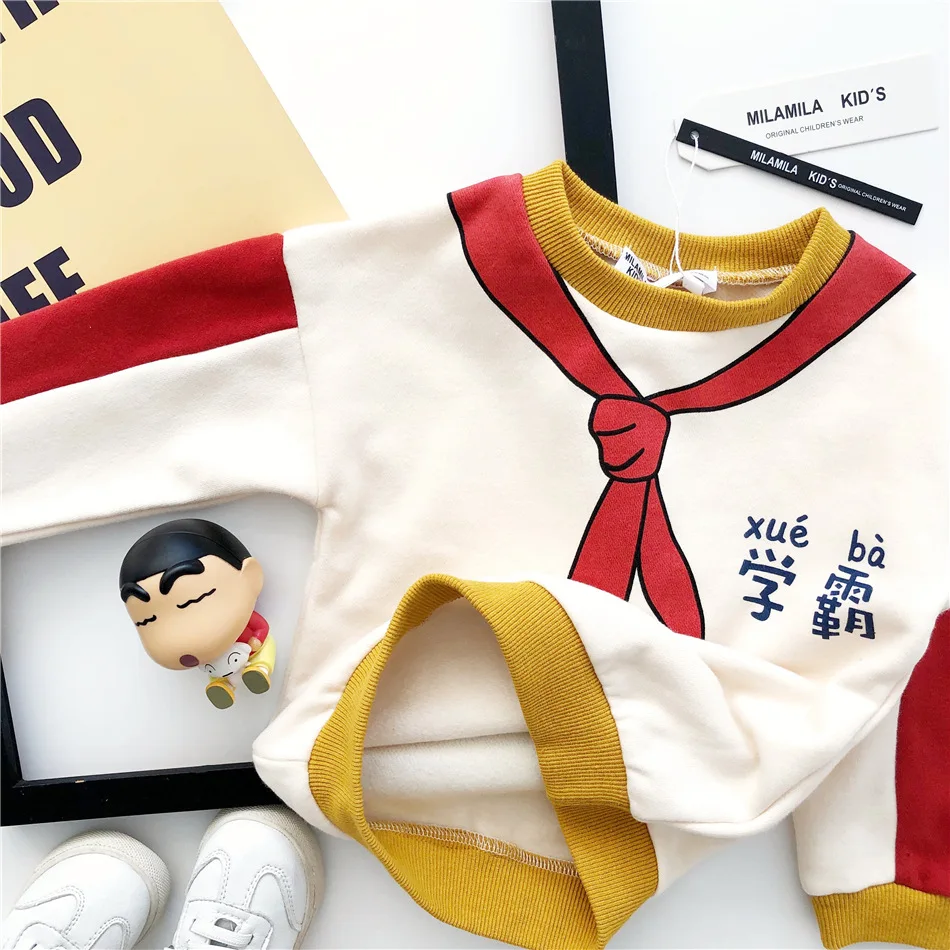 Tonytaobaby/осенне-зимняя одежда; Новая детская одежда; свитер с героями мультфильмов; свитер для малышей; толстовка для малышей