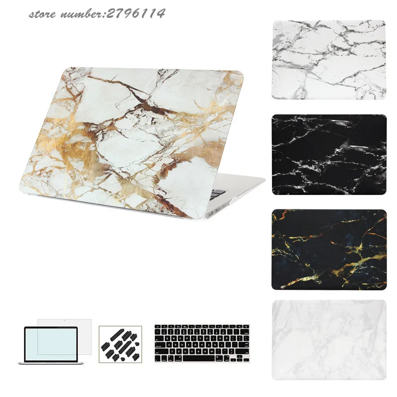 Мраморный чехол для ноутбука MacBook Air 13 A1466 Pro retina 11 12 13 15 touch bar shell для mac book New Air 13 A1932+ чехол для клавиатуры