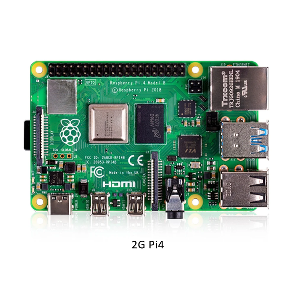 Последний Raspberry Pi 4 Модель B 2 Гб ОЗУ Полный комплект: чехол+ адаптер питания ЕС+ линия переключения+ 16 Гб tf-карта+ адаптер Micro hdmi-vga