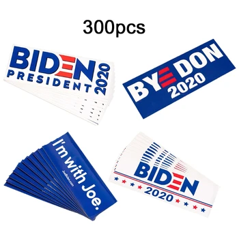 

300 Pcs Joe Biden for President Campaign Bumper Sticker Automotive Quality Printed Decal Vinyl Decoration Car Exterior
