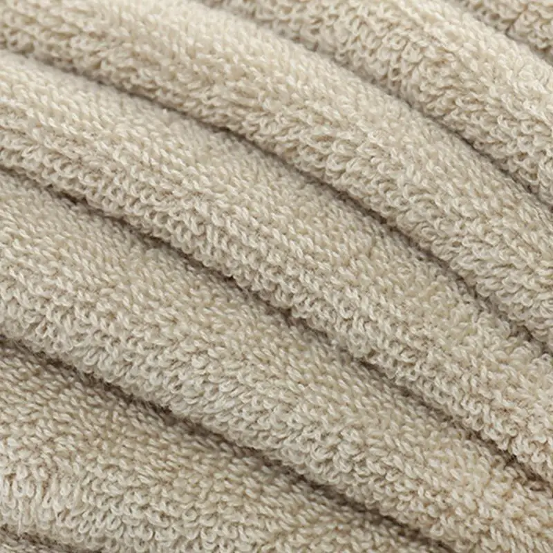 HobbyLane Cotton Thickened Towel with Strips Pattern, Maximum Softness Touch and Absorbency Beauty towel