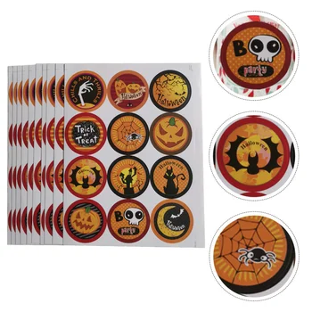 

1 set Halloween Bake Decorating Stickers Self-Adhesive Sticker (Assorted Color)