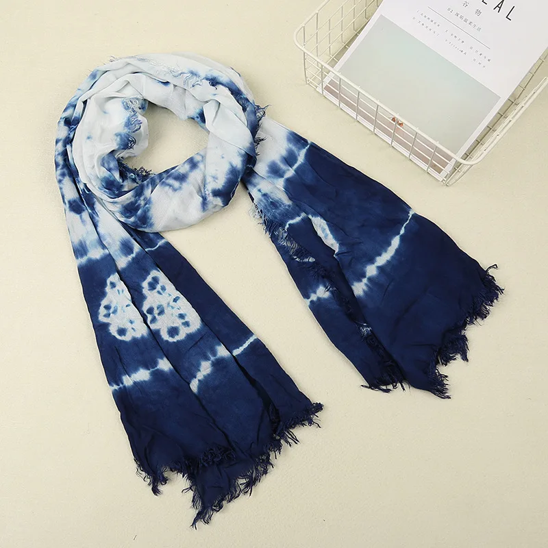 New Flower Cotton Women Long Ethnic Scarves Soft Viscose Pashminas Bandana Winter Shawl Tassel Wrap Hijabs Muslim Sjaal |