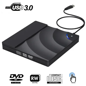 

External DVD Drive High Speed USB 3.0 CD DVD Drive For Laptop Desktop Portable Slim CD DVD +/-RW Burner Player Writer Rewriter