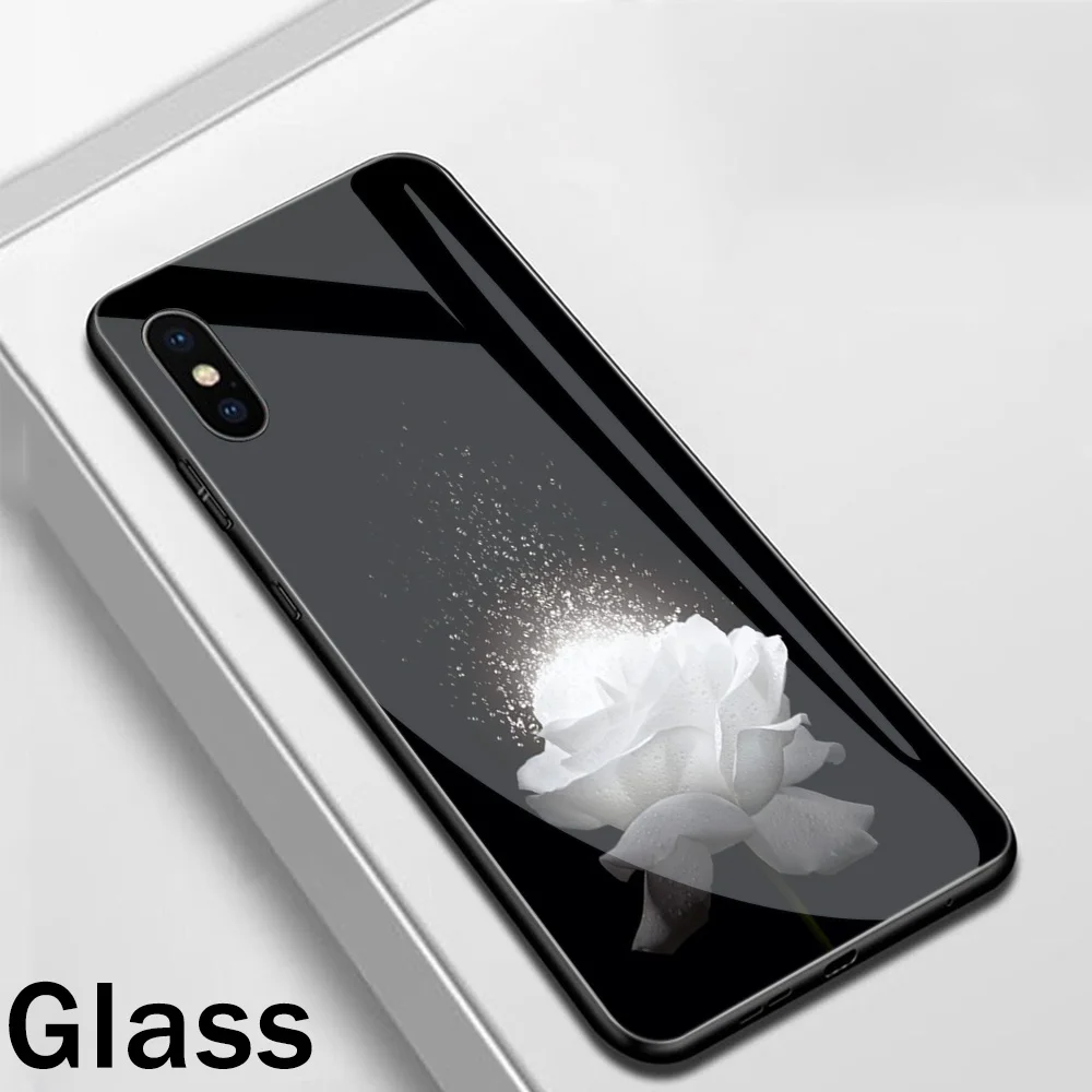 Ciciber Сердце Любовь Королева девушка закаленное стекло чехол для Apple iPhone 11 Pro Max XR X XS MAX 8 7 6 6S Plus телефонные чехлы Funda Shell - Цвет: WM03326