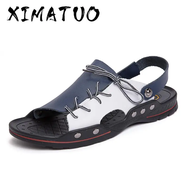 Big Size Men Sandals Summer Classic Men Shoes Slippers Soft Sandals Comfortable Walking Footwear Outdoor Beach Sandals 46 47 48