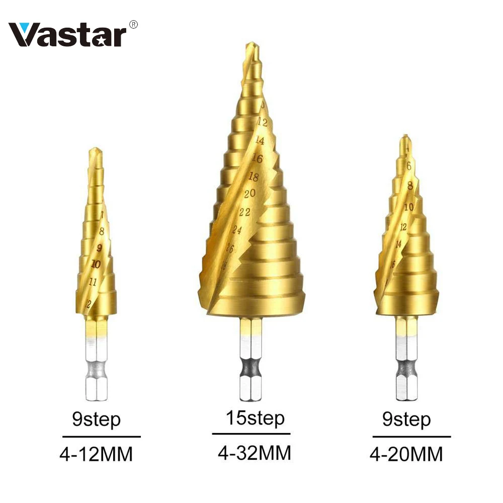 Vastar 4 12/20/32 мм спиральное Рифленое центральное сверло твердосплавное мини