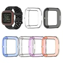 Чехол для смарт часов Мягкий ТПУ прозрачный защитный чехол Корпус для Fitbit Versa 2 Аксессуары для часов