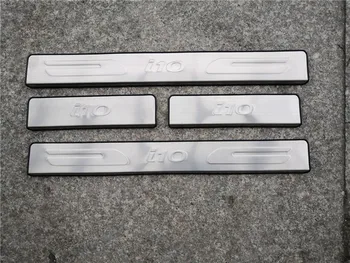 

Car-styling Stainless Steel Scuff Plate/Door Sill Door Sill Scuff Plate Welcome Pedal For 2013-2019 Hyundai i10 2013 TO 2019