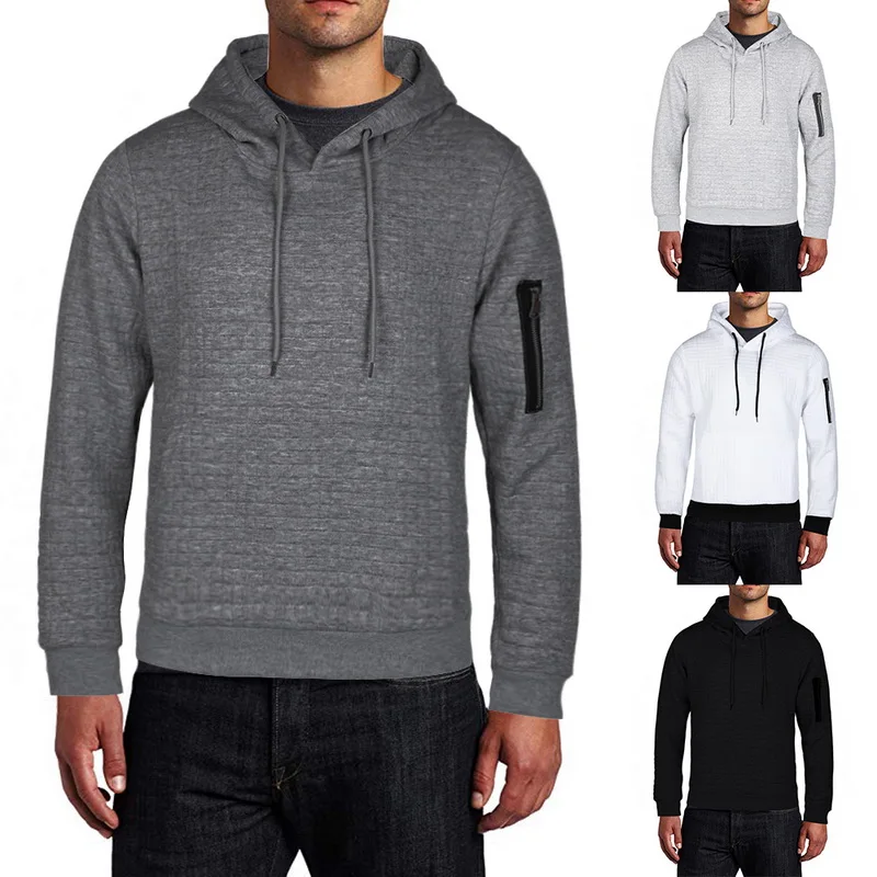 

2019 Sweater Men Solid Pullovers Fashion New Men Casual Hooded Sweater Autumn Winter Hoodies Men Femme Clothes Slim Fit Jumpers