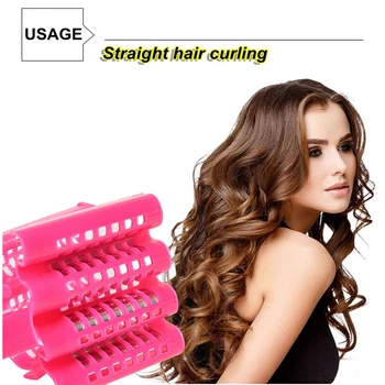 

Unplugged Straight Hair Curlers Big Wave Styling Tool Salon Hair Baber Curling Iron Accessories Hairdressing Care Perm Essential