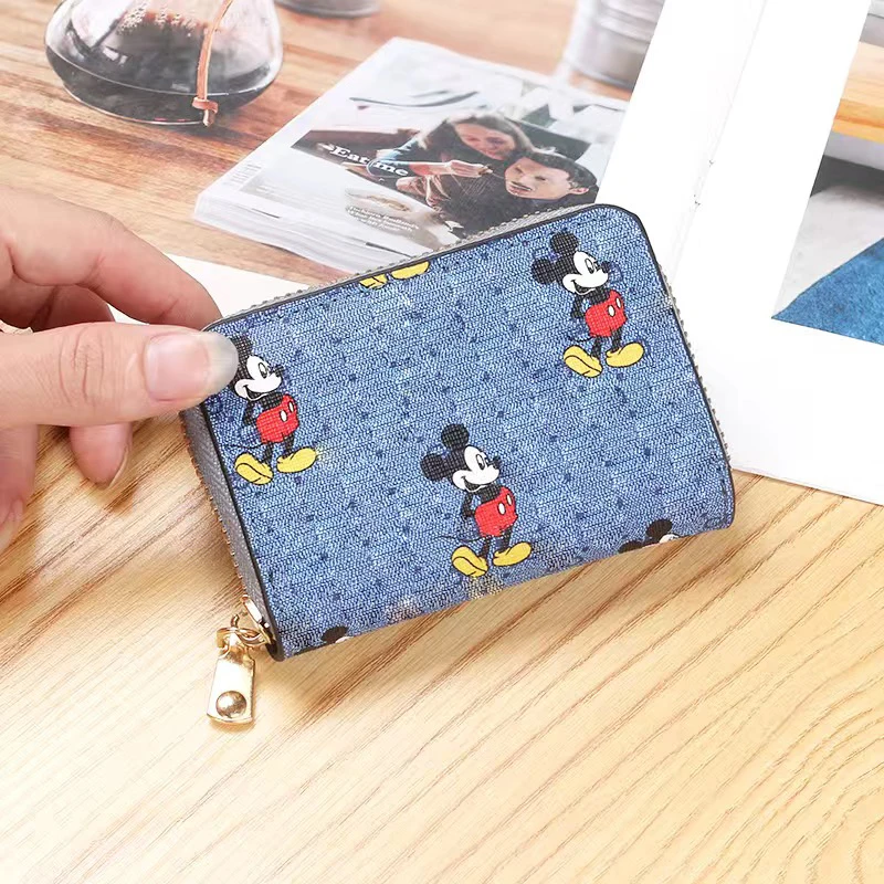 Disney Mickey Mouse new wallet Mickey Mouse clutch bag classic PU leather bag coin purse simple fashion small wallet