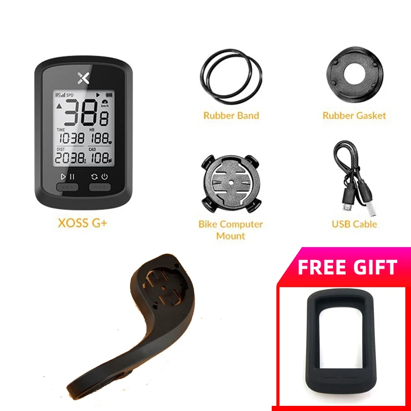 xoss 1 XOSS G+ gps компьютер Велоспорт Bluetooth 4,0 ANT+ велосипед беспроводной компьютер цифровой спидометр подсветка IPX7 водонепроницаемый Велоспорт - Цвет: xoss 1