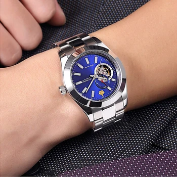 

Luxury Brand MG.ORKINA Watch Men Automatic Self Winding Mens Watches 316L Stainless Steel Mechanical Wrist Watches zegarek meski