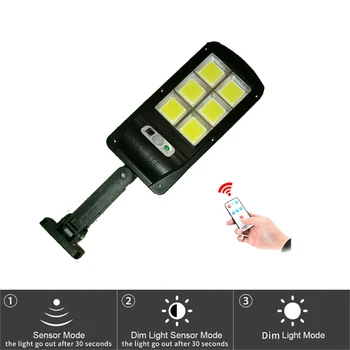 

Solar light lamp floodlight reflector Motion Sensor 120LEDs Outdoor LED Street Luminaria Led Garden Decoration remote controller