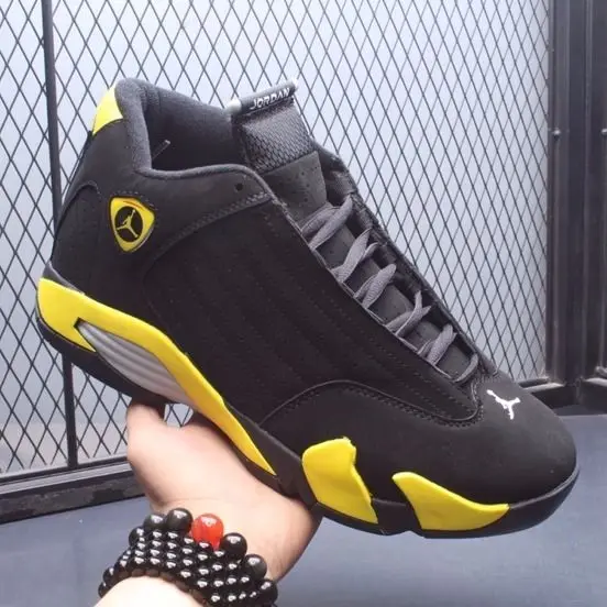 Air Jordan 14 Ретро Мужские баскетбольные кроссовки aj14 спортивные уличные кроссовки Средний вырез шнуровка хорошее качество - Цвет: Серый